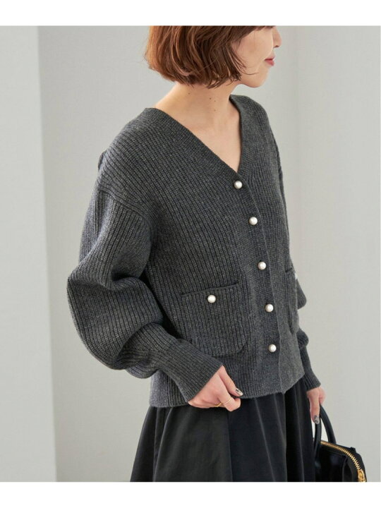 楽天市場】【SALE／30%OFF】パール畦ニット カーディガン Spick & Span 