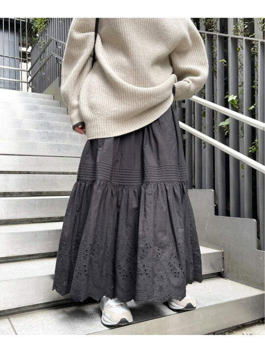 Spick and Span エンブロイダリーレーススカート（Spick & Span  