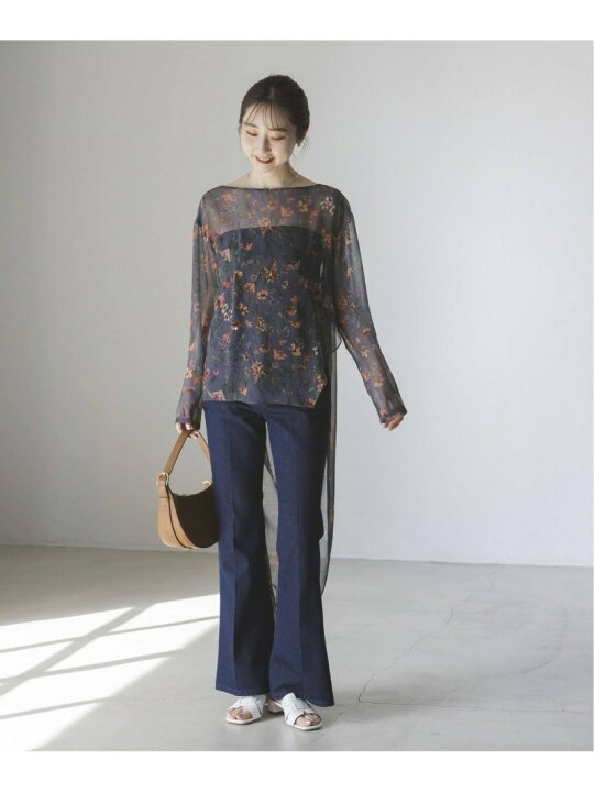 楽天市場】【SALE／30%OFF】ワイルドフラワーバックドレープブラウス 