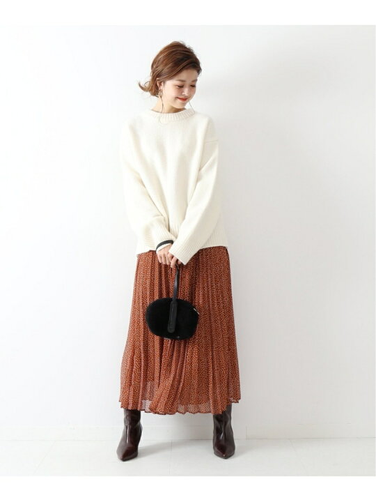 楽天市場】【SALE／60%OFF】ドットシフォンプリーツスカート Spick  