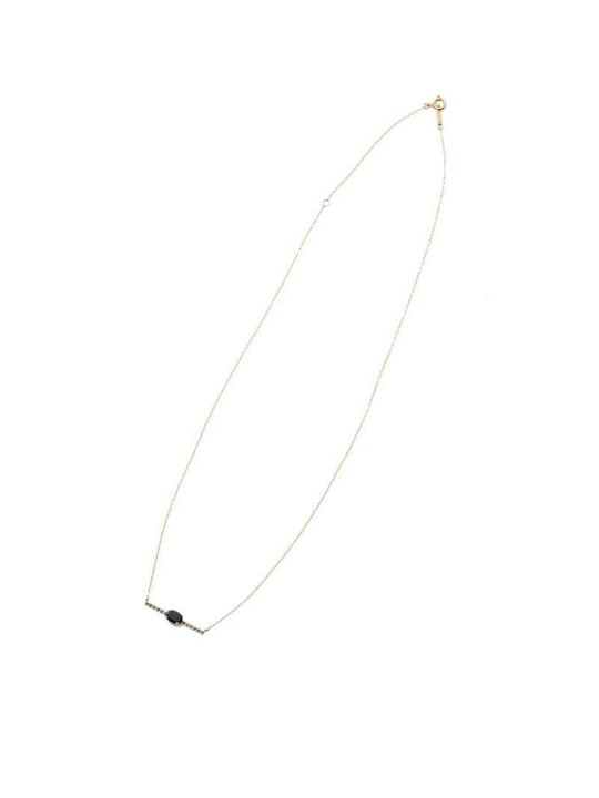 楽天市場】オーバルオニキスブラックダイヤネックレス K10 Lilas  