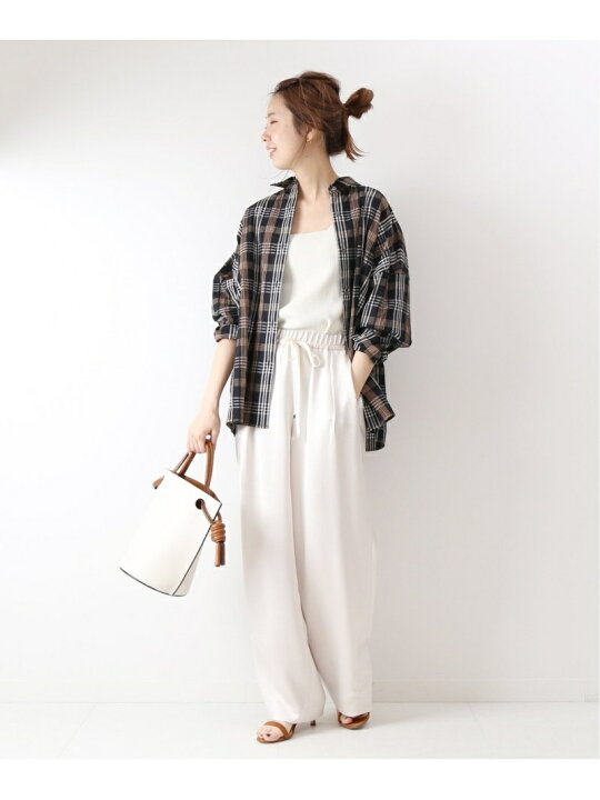 楽天市場】【SALE／50%OFF】DEVEAUX タータンチェック ワイドクロップ 
