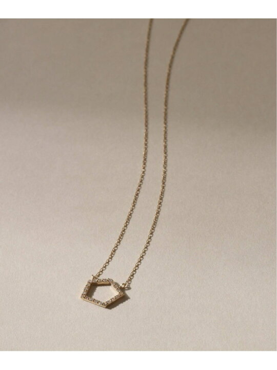 楽天市場】ペンタゴンダイヤ45cmネックレス K10 Lilas スピックアンド  