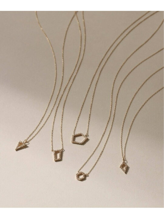 楽天市場】ペンタゴンダイヤ45cmネックレス K10 Lilas スピックアンド  