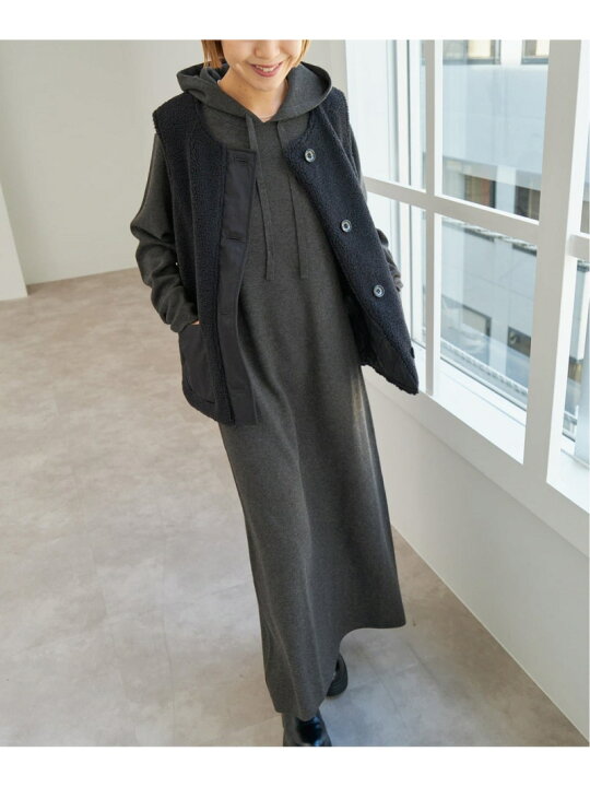 楽天市場】【SALE／30%OFF】フーテッド ニットロングワンピース Spick 