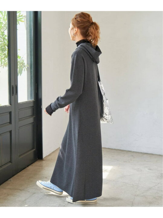 楽天市場】【SALE／30%OFF】フーテッド ニットロングワンピース Spick 