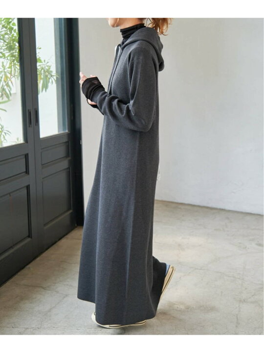 楽天市場】【SALE／30%OFF】フーテッド ニットロングワンピース Spick 