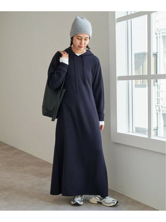 楽天市場】【SALE／30%OFF】フーテッド ニットロングワンピース Spick 
