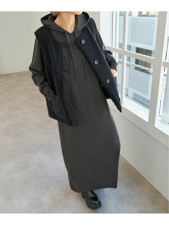 楽天市場】【SALE／30%OFF】フーテッド ニットロングワンピース Spick 