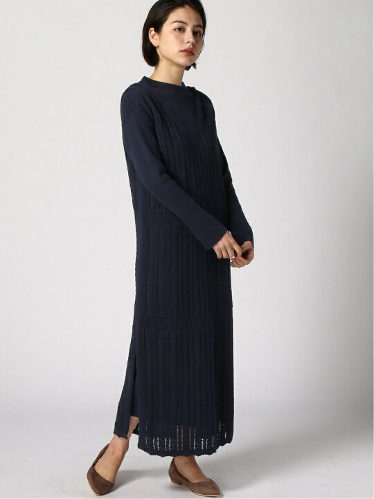 楽天市場】【SALE／60%OFF】スカシガラ レイヤードニットワンピース 