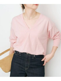 Emil cotoni Vネックプルオーバー Spick & Span スピックアンドスパン トップス ニット ブラウン ピンク ネイビー【送料無料】[Rakuten Fashion]