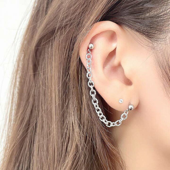 楽天市場】ボディピアス 軟骨ピアス ［16G ］程よくキラキラ と輝く1点  
