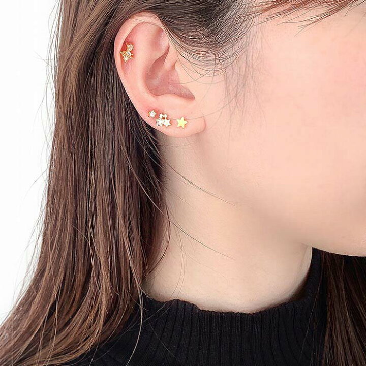 楽天市場】ボディピアス 軟骨ピアス ［14G 16G ］コロンと立体感  