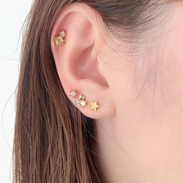 楽天市場】ボディピアス 軟骨ピアス ［14G 16G ］コロンと立体感のある 
