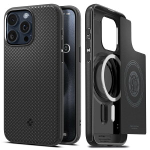 �y�����X�z�y�n��18�N�̋Z�p�́zSpigen iPhone�P�[�X iPhone 15/15 Pro �P�[�X MagSafe �ϏՌ� ���^ �X�g���b�v�z�[�� �y�� �����Y�ی� �w��h�~ �C�菝�h�~ �}�b�g�d�グ ���C�����X�[�d�Ή� �}�O�E�A