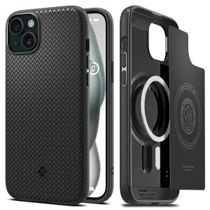 �y�����X�z�y�n��18�N�̋Z�p�́zSpigen iPhone�P�[�X iPhone 15/15 Pro �P�[�X MagSafe �ϏՌ� ���^ �X�g���b�v�z�[�� �y�� �����Y�ی� �w��h�~ �C�菝�h�~ �}�b�g�d�グ ���C�����X�[�d�Ή� �}�O�E�A