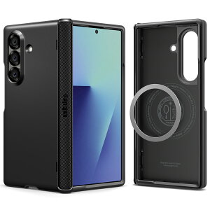 �y�����X�z�y�n��18�N�̋Z�p�́zSpigen Galaxy Z Fold7�P�[�X �X�����E�A�[�}�[�E�v���E�}�O�t�B�b�g �u���b�N Galaxy ��p�݌v MagSafe�Ή� �����݌v �q���W�ی� �}�b�g�d�グ �ϏՌ��@�}�O�l�b�g�@