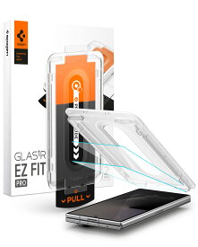 【公式店】【創業18年の技術力】 Spigen Galaxy Z Fold 8 Ultra Galaxy Z Fold 8 Galaxy Z Fold 7 保護フィルム 2枚入り 貼り付けキット付き 強化ガラス 指紋認証対応 指紋防止 飛散防止 Glas.tR EZ Fit Pro