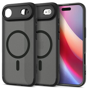 【公式・30日間製品保証】Spigen iPhone 17Pro Max iPhone17Pro iPhone Air iPhone17 MagSafe対応 米軍MIL規格 半透明マット 指紋防止 クリア バンパー ストラップホール カメラコントロールボタン対応 バンパー