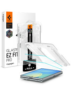 �y�����X�z�y�n��18�N�̋Z�p�́z Spigen Galaxy Z Fold 8 Ultra Galaxy Z Fold 8 Galaxy Z Fold 7 �ی�t�B���� 2������ �\��t���L�b�g�t�� �����K���X �w��F�ؑΉ� �w��h�~ ��U�h�~ Glas.tR EZ Fit Pro