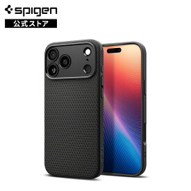 【公式・30日間製品保証】Spigen iPhone 17Pro Max iPhone17Pro iPhoneAir iPhone17 iPhone16 iPhone15 米軍MIL規格 ストラップホール マット TPU バンパー 耐衝撃 リキッド エア マット ブラック シュピゲン スマホ、iPhoneケース