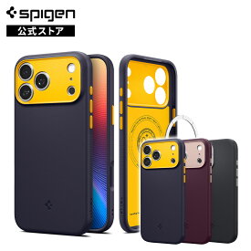 Spigen iPhone17 iPhone17Pro　iPhone17　iPhone 16e MagSafe対応 マグネット搭載 ストラップホール 米軍MIL規格 マット ストラップホール カメラコントロールボタン対応 耐衝撃ナノポップ・マグフィット シュピゲン スマホ Phoneケース