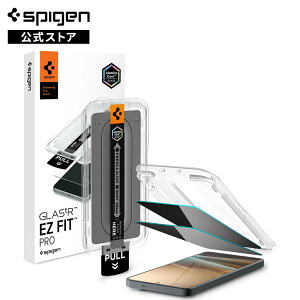 �y�����X�z�y�n��18�N�̋Z�p�́zSpigen Galaxy S26 �ی�t�B���� �w��F�ؑΉ� �i�m�R�[�e�B���O �v���C�o�V�[�ی� �`�����h�~ 10H+ �d�x �ϏՌ� �����K���X�t�B���� �\��t���L�b�g�t�� EZ Fit Pro P