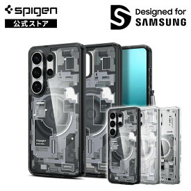 【公式店】【創業18年の技術力】Spigen Galaxy S26 ケース Galaxy S26 Ultra Galaxy S26 Plus ケース MagSafe対応 MIL規格取得 ストラップホール 2重構造 耐衝撃 ウルトラ・ハイブリッド・マグフィット　デザイン ゼロ・ワン・ブラック シュピゲン スマホ Galaxyケース