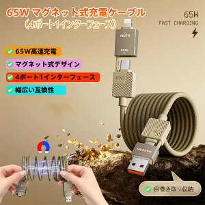 4-in-1 C[dP[u 65W PD}[dΉ &Lk݌v iPhone16 Pro Max/15/14/13V[YSΉ X}z/^ubg/m[gPC/CzfoCX[d ƒEItBXEsp f[