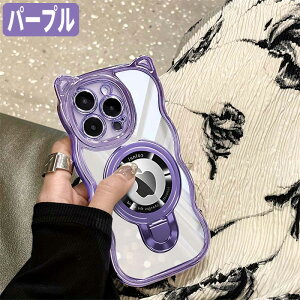 iPhone�p �ϏՌ����ϖ��� �E�F�[�u�f�U�C���d�t�J���[�t���[�� �����O�X�^���h�t�� �t���J�o�[�\�t�g�P�[�X�i�X�g���b�v�z�[���Ή��j 4�F�W�J �iIPhone 16 ProMax/15 ProMax/14 ProMax/14 Plus/13 ProMax�Ή�