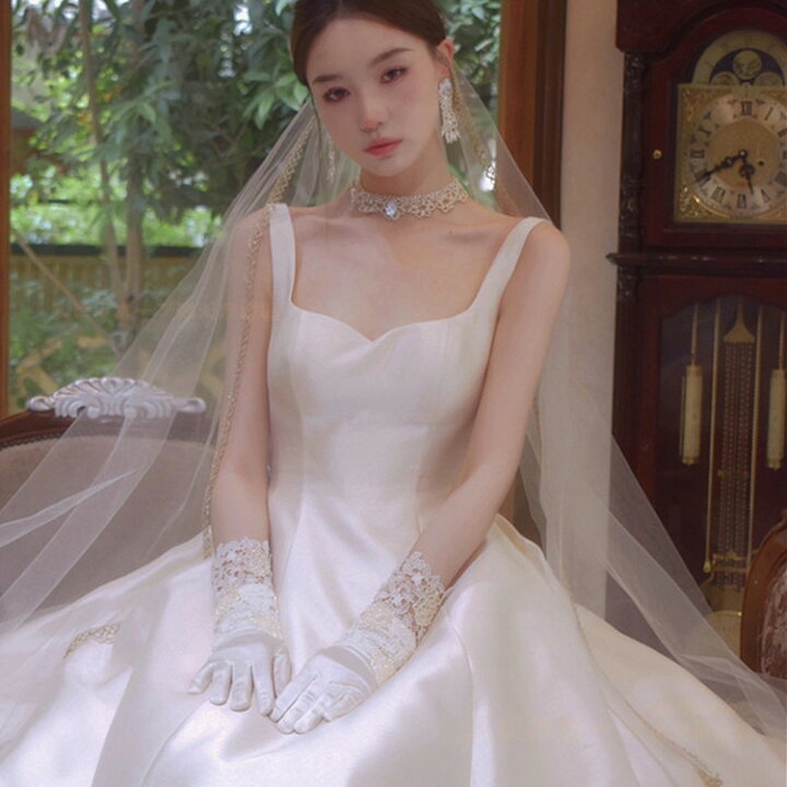 楽天市場】ウェディングドレス 花嫁 結婚式 タンクトップ Aライン 