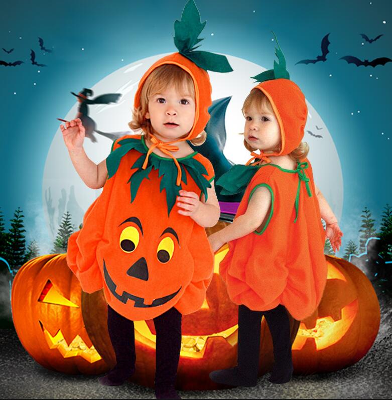ハロウィン パンプキン 子供100㎝ お化け かぼちゃ コスプレ