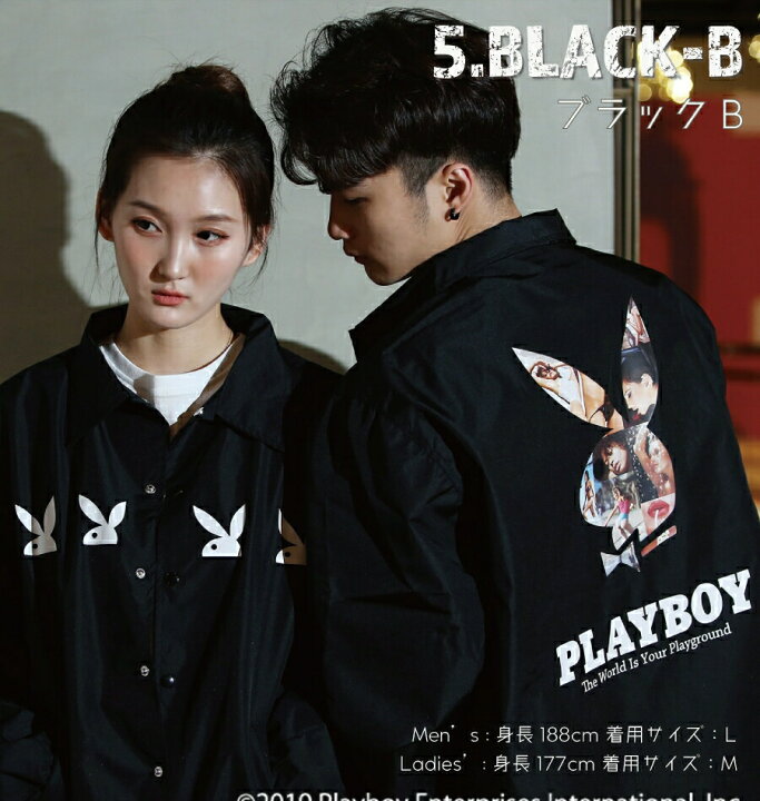 楽天市場】PLAYBOY/プレイボーイ コーチジャケット トラックジャケット 