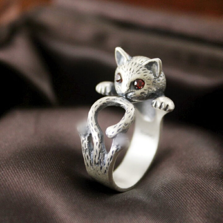 猫 ネコ ねこ 指輪 リング ミミ はやし ハンドメイド 幸運 10号 招き猫