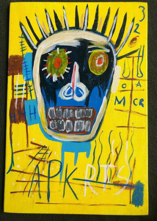 楽天市場】バスキア JEAN-MICHELBASQUIAT 油絵 5 : SPINOUTshop楽天市場店