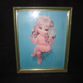 W.M. Otto★Cute Kitsch Big Eyed Nude by RemindersOfThePast★Art Print★Vintage ★絵画★ビンテージ★オールド★アンティーク★Print★Girl★Picture Art★人形★フィギュア★ウォルターキーン★マーガレットキーン★Bigeyes★ビッグアイ