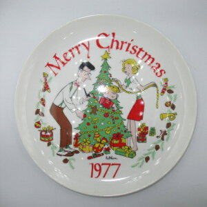 1977N70'sBe[Wre[WVINTAGENX}XChristmasDennis the MenaceChristmas PlateHank KetchamMade in JapanHoliday DisplayCollectibleCartoontBMAl`ၚ