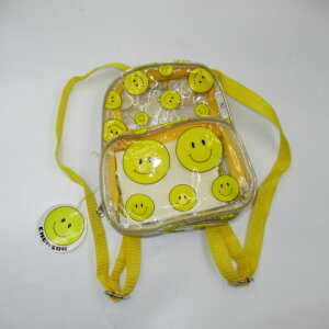90's★ビンテージ★スマイル★スマイリーフェイス★Smiley Face★ミニバックパック★ポーチ★人形★フィギュア