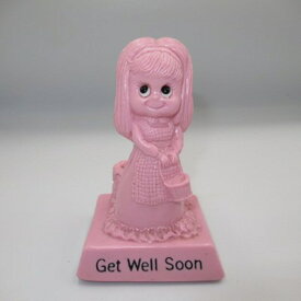 1975年★70's★vintage★ビンテージ★messagedoll★メッセージドール★GetWeelSoon★お大事に★★pink★ピンク★girl★女の子★doll★ドール★人形★ぬいぐるみ★フィギュア★