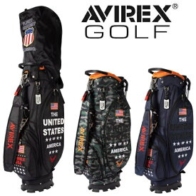 アヴィレックス ゴルフ スタンドクラブケース付きキャディバッグ ユニセックス AVIREX GOLF AVG3F-BA6