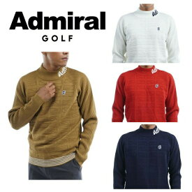 アドミラル ゴルフ メンズ ユニオンジャックジャガードモックネックニット ADMIRAL ADMA265 【2022年秋冬モデル】