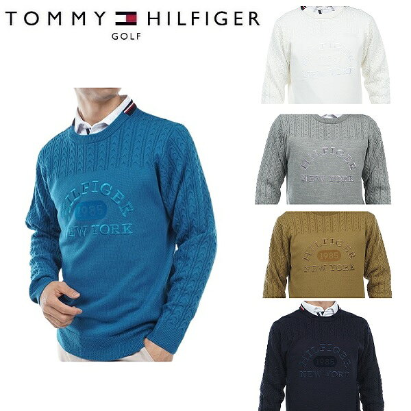 トミーヒルフィガー ゴルフ メンズ ケーブルクルーネックセーター TOMMY HILFIGER GOLF THMA353