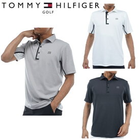 トミーヒルフィガー ゴルフ メンズ リンクスジャガード 半袖シャツ TOMMY HILFIGER GOLF THMA430 2024年春夏モデル