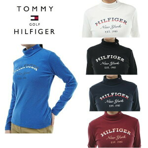 トミーヒルフィガー ゴルフ レディース アーチロゴ LSタートルシャツ TOMMY HILFIGER GOLF THLA380