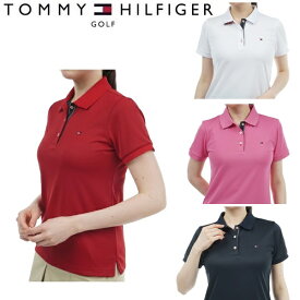 トミーヒルフィガー ゴルフ レディース ベーシックフラッグ ポロシャツ TOMMY HILFIGER GOLF THLA439 2024年春夏モデル
