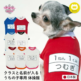 犬 服 名入れ体操服 着せやすい仕様でおしゃれなかわいい一枚 男の子や女の子に似合う犬の服 小型犬や中型犬に合わせたサイズのペット服 春夏や秋冬に使えるおもしろデザイン セールの注目服 運動会などの衣装を名前入りのオーダーメイドで。
