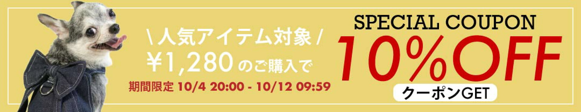 10%OFFクーポン