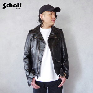Schott(�V���b�g) 613UHT HORSEHIDE ONESTAR TALL (7416) �����Y �g�b�v�X �A�E�^�[ ���U�[�W���P�b�g �u���]�� �J�W���A�� �V���v�� �X�g���[�g �{�v �n�v �u���b�N �� �o�C�N �o�C�J�[ �H �~ ���C�_�[�X