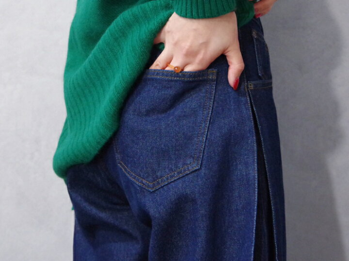楽天市場】YENN (イエン) SIDE PLEATED DENIM PANTS (Y244-31112  