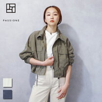 未使用 PASSIONEパシオーネ バックフレア ジャケット ブルゾン カーキ 
